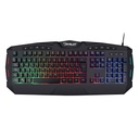 Teclado gaming extendido ocelot alambrico membrana plastico