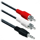 Cable rca brobotix cable rca macho 2 a 3.5 mm. macho 1.8 mts. - rca/2rca