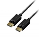 Cable displayport acteck linx plus dd422, 1.8 metros, 12 gbs, cobre, negro