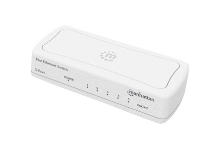 Switch ethernet manhattan 5 ptos blanco mh 560672