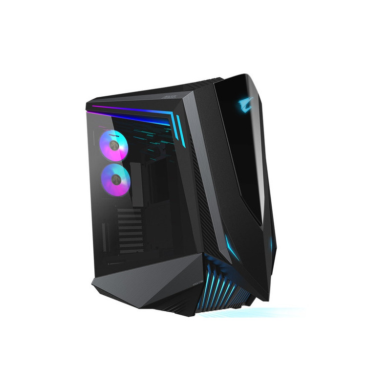 Gabinete gigabyte gb-ac700g c700 glass vidrio templado rgb fusion atx negro