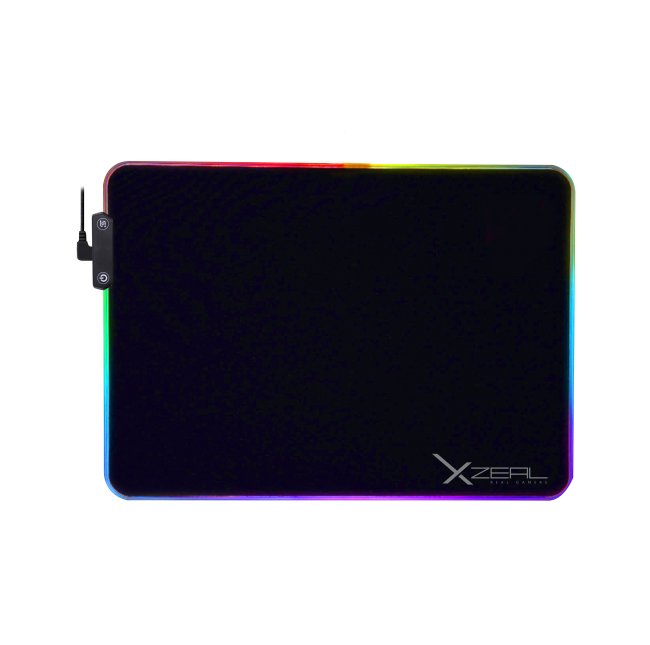 Mouse Pad Gaming XZeal XZ310 Iluminacion Full RGB Base Antideslizante 36cmx26cm USB 2.0