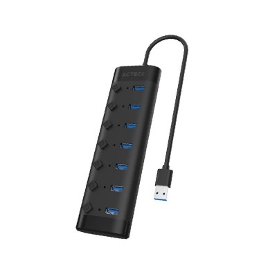 Hub USB Acteck AC-937054 USB A 2.0 Macho - 7x USB A 3.0 Hembra 5000Mbps