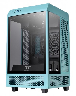 Gabinete  thermaltake the tower 100 turquoise mini chassi - mini torre