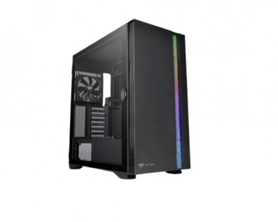 Gabinete Thermaltake H700 TG Black RGB Midi-Tower ATX/Micro-ATX/Mini-ITX/EATX USB 2.0/3.0 sin Fuente 2 Ventiladores LED Negro