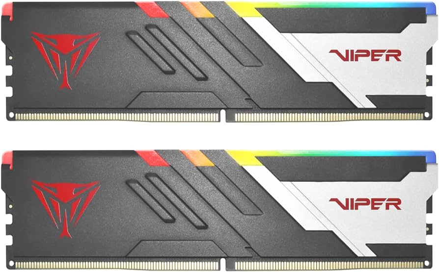 Memoria dimm ddr5 patriot pvvr564g560c40k vipervenom rgb 64gb 2x32gb 5600mhz cl40