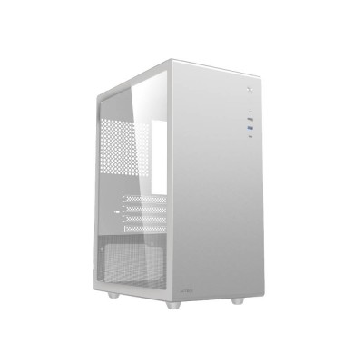 Gabinete acteck neuss pro gi717, mini torre, micro atx, mini itx, panel cristal templado, blanco