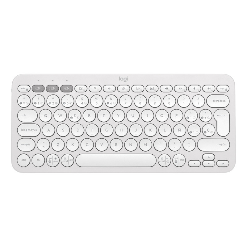 Teclado logitech pebble keys 2 k380s bt multidisp. white (920-011784)