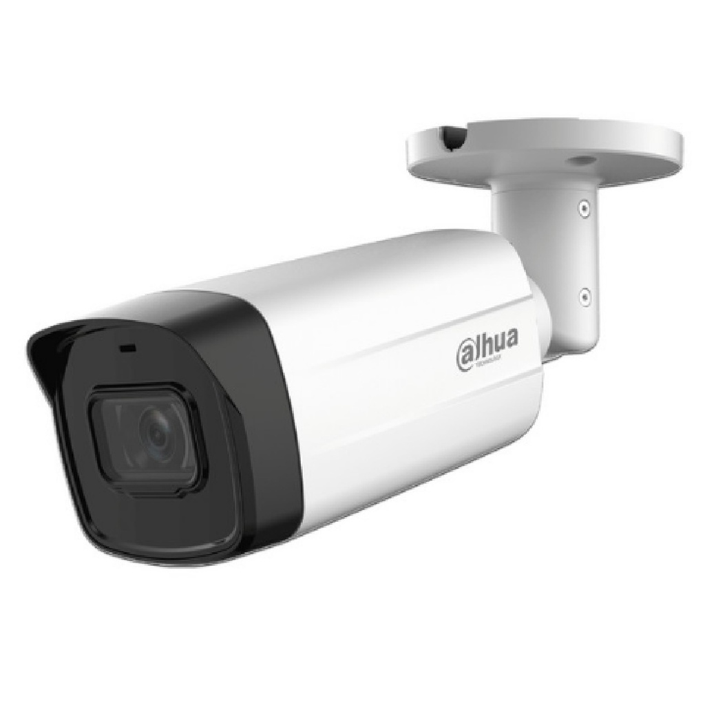 Cámara CCTV Bullet Dahua DH-HAC-HFW1801TMN-I8 8MP Lente Fijo 2.8mm 3840x2160p IR de Hasta 80m IP67