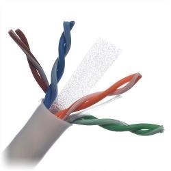 Cable utp cat6 belden 2412 009a1000 forro pvc blanco cmr 4 pares 350 mhz calibre 23awg 100% cobre uso interior especial para instalaciones seguridad, cctv, video,datos,redes ethernet certificable bobina 1000 pies 305 metros