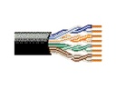 Cable utp cat5e belden 7997a 0101000 forro polietileno planta externa osp negro 4 pares con gel 200 mhz calibre 24awg 100% cobre uso exterior ideal para instalaciones de seguridad cctv, video, datos, redes ethernet bobina 1000 pies 305 metros