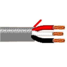 Cable audio belden 5501ue 0081000 3c/22awg riser gris 305m