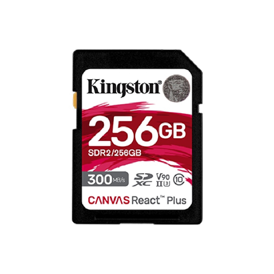 Memoria flash sd kingston sdxc canvas react plus 256 gb 300r uhs-ii v90(sdr