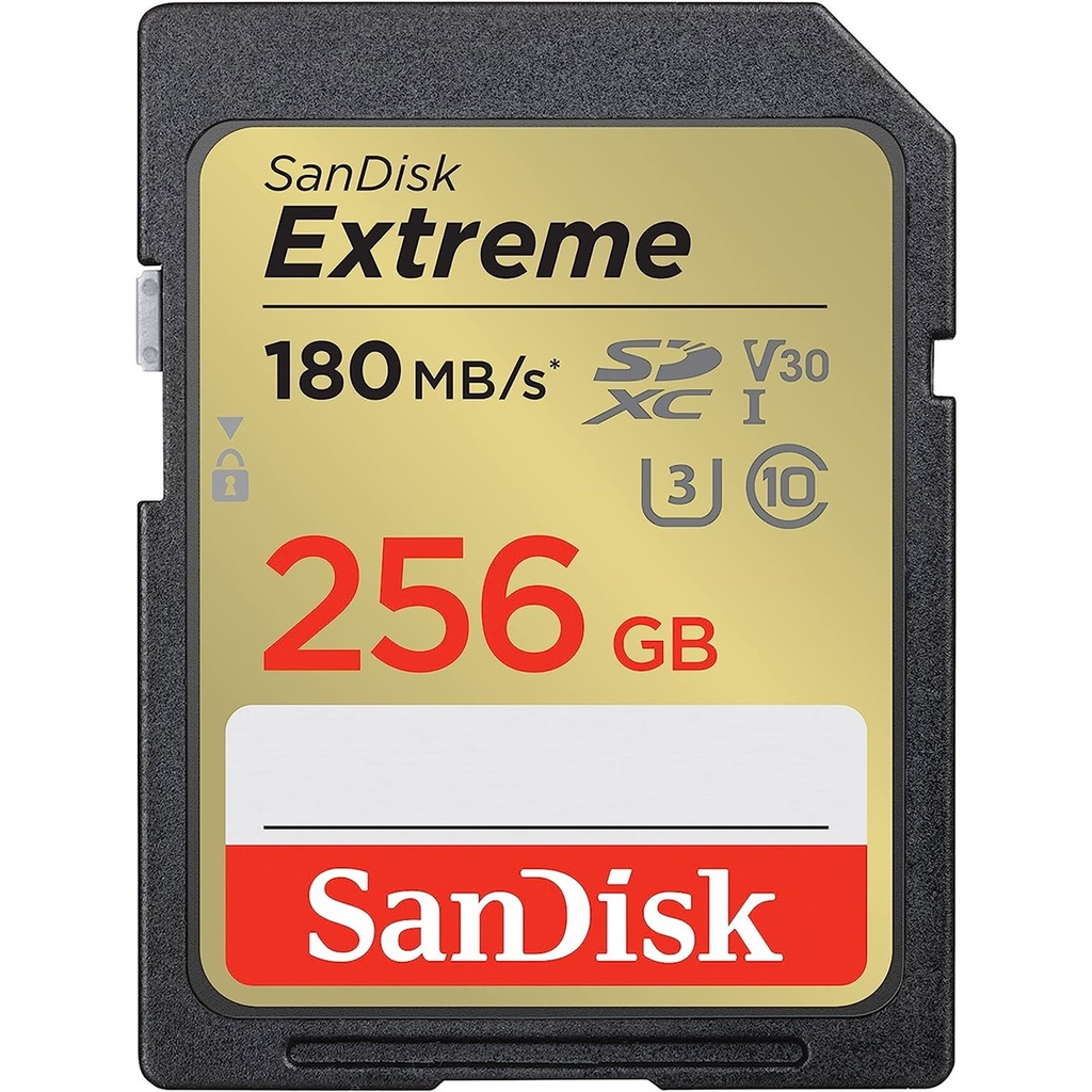 Memoria Flash Sandisk Extreme 256GB SDXC UHS-l Clase 10