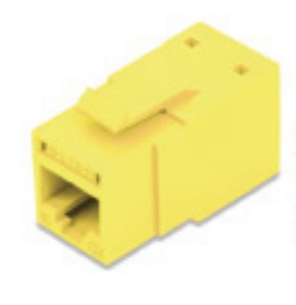 Conector modular jack rj45 cat6a revconnect belden rvamjkuyl-s1 estilo keyconnect amarillo compatible con faceplate ax102660,ax102655,ax102249 esquema de cableado t568a/b herramienta compatible rvutt01 uso interior calibre del conductor 23-24 awg