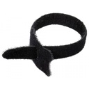 Cincho de velcro con ojillo de cable 1.2cm ancho x 20cm de largo, 10pzas (400-150)