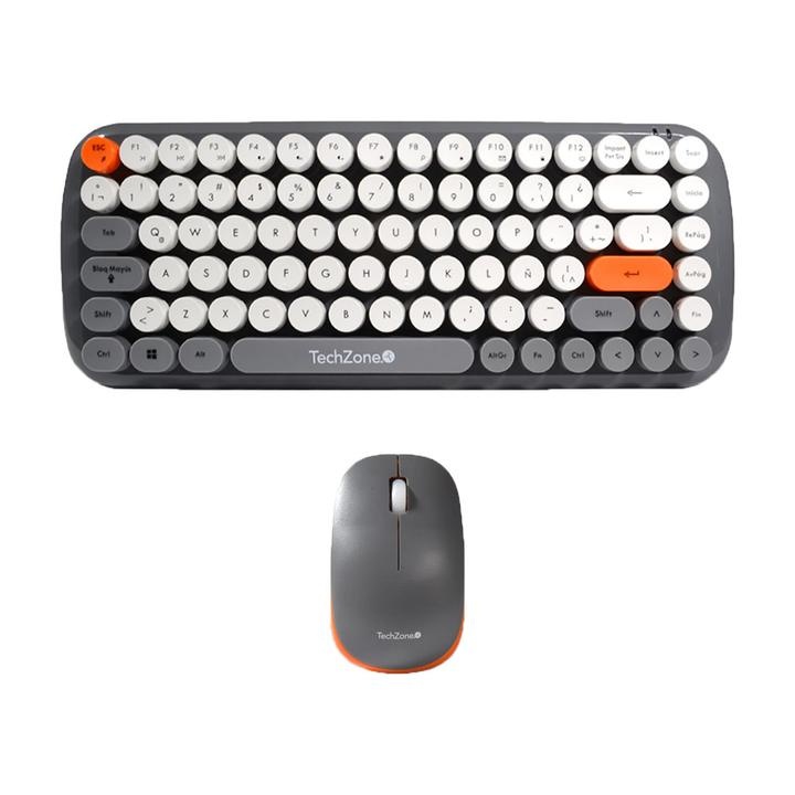 Kit De Teclado Y Mouse TechZone TZ20COMB01-INA Inalámbrico USB Ingles