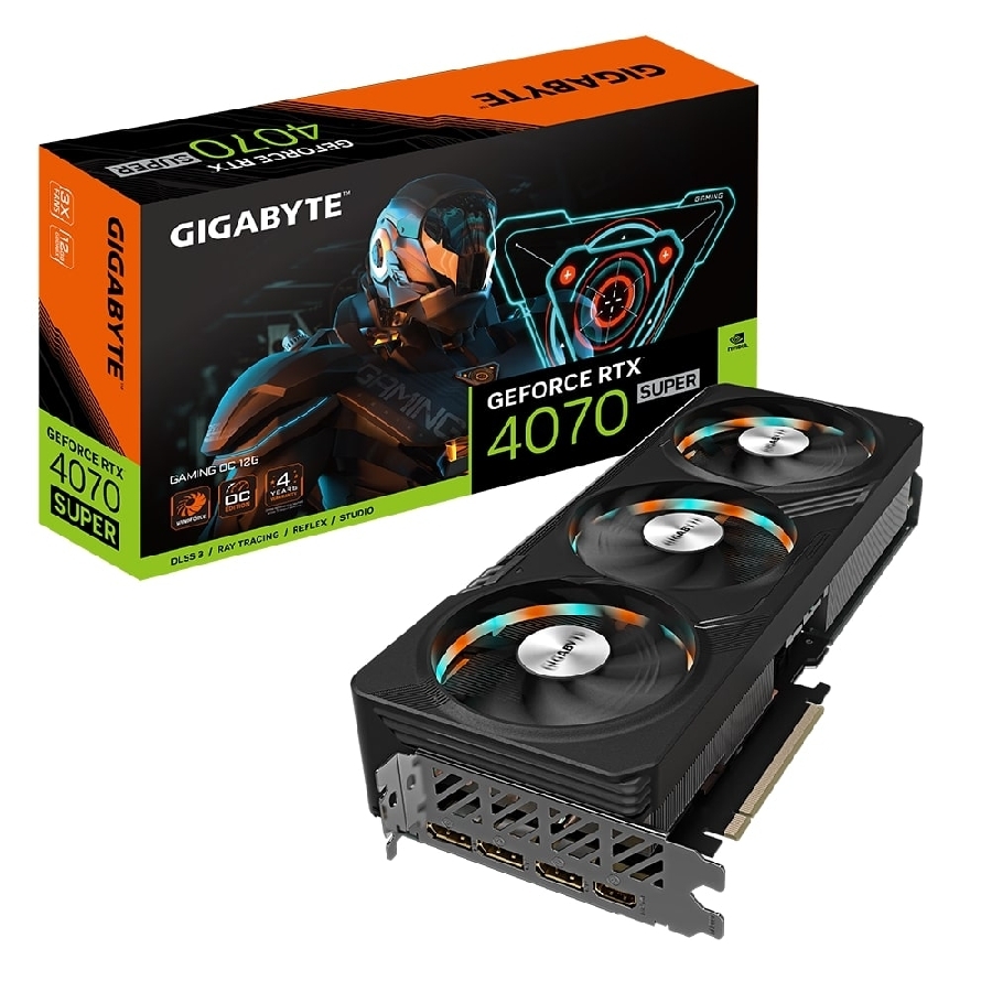 Tarjeta de video gigabyte nvidia rtx 4070 super 12gb gddr6x