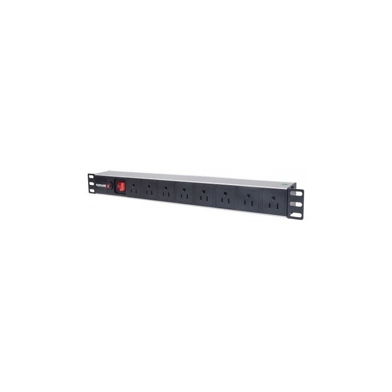 Barra PDU Para Rack 19'' Intellinet 713993 125V 15A 8 Contactos