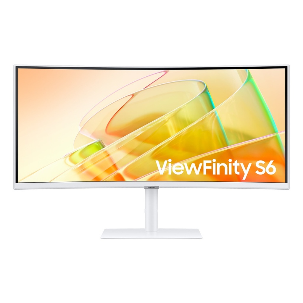 Monitor Curvo Samsung ViewFinity S6 S65TC LED 34" Ultra Quad HD Ultra Wide FreeSync 100Hz HDMI Bocinas Integras 1x5W