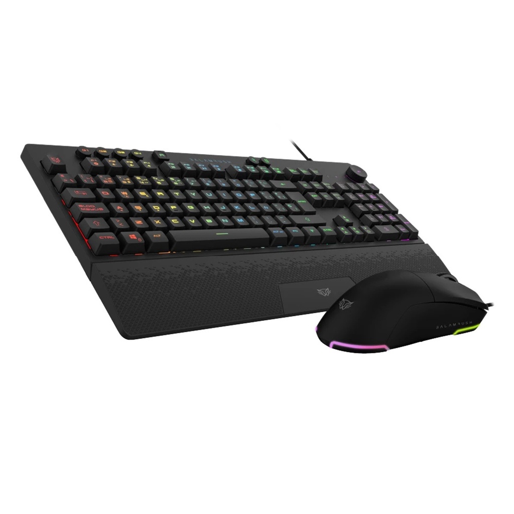 Kit Gamer de Teclado y Mouse Balam Rush Squad Master Pro KTM777 Alámbrico USB Español