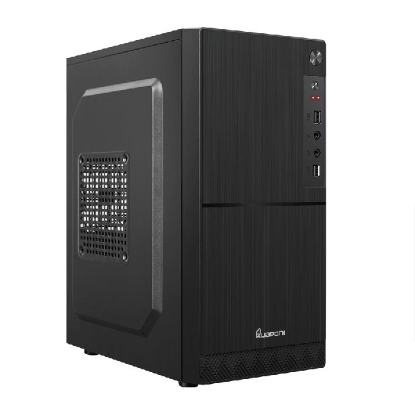 Gabinete Quaroni QCMT06 Mini-Tower Micro ATX/Mini-ATX USB 2.0 Incluye Fuente De 400W,