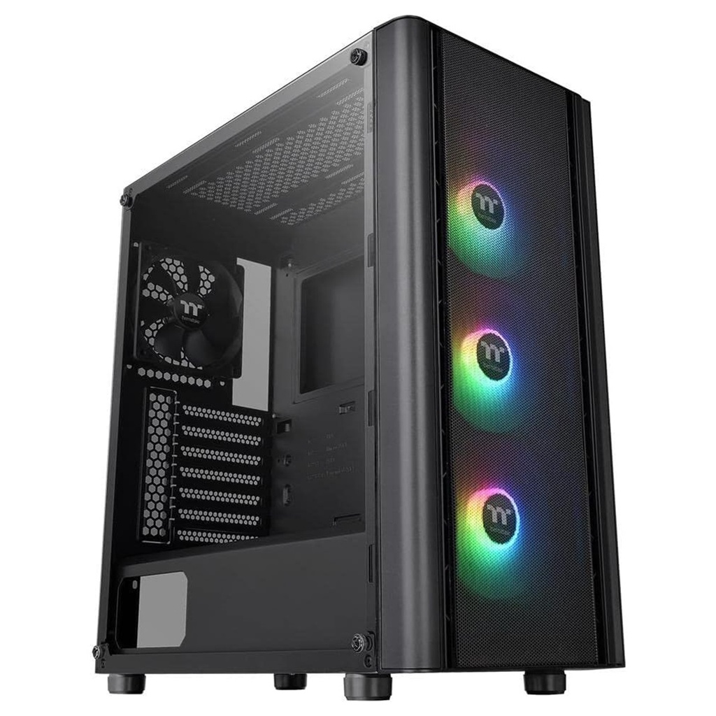 Gabinete Thermaltake V250 TG ARGB Air con Ventana Midi Tower ATX/Micro ATX/Mini-ITX USB 2.0/3.0 sin Fuente 4 Ventiladores Instalados 3x RGB