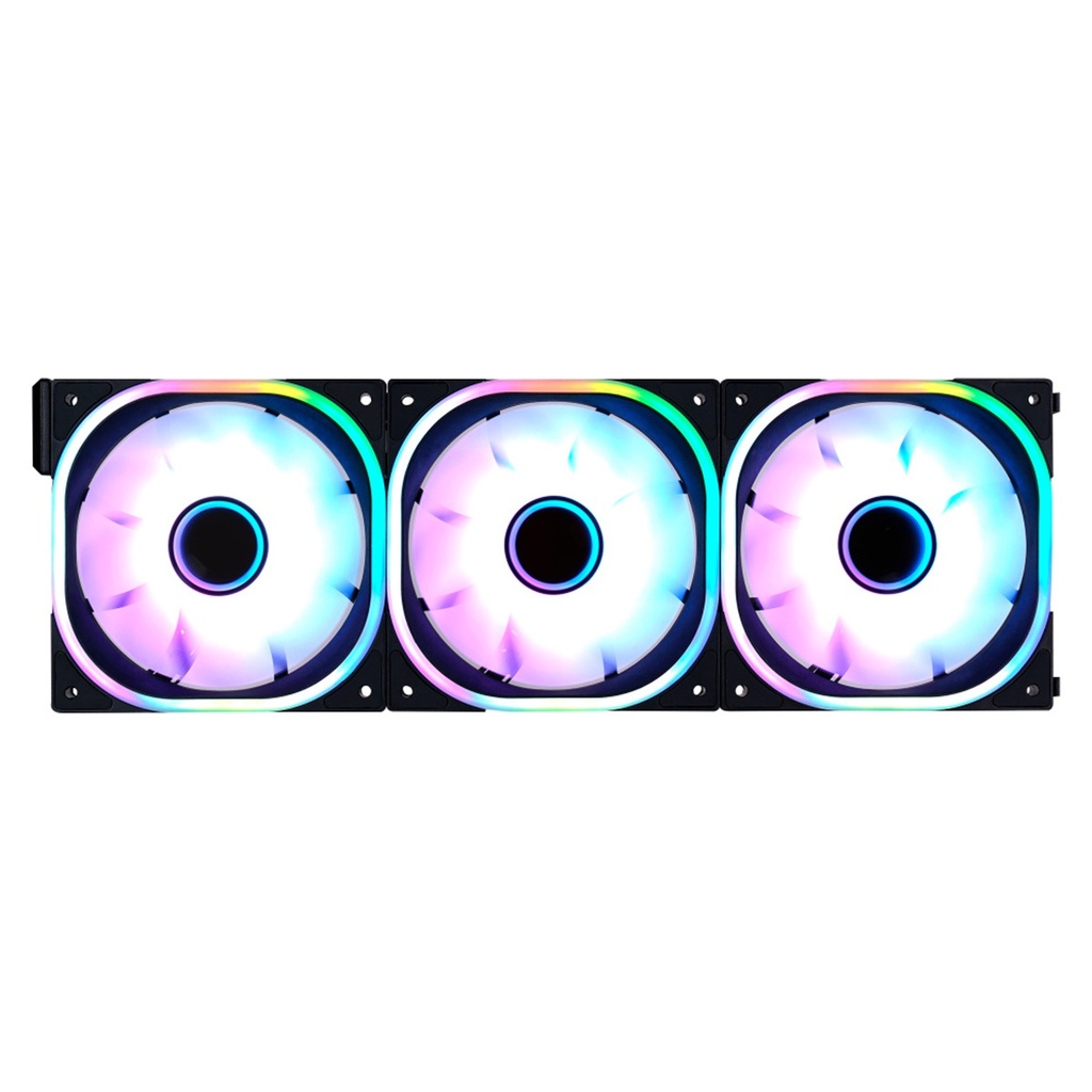 Ventilador Game Factor FKG500-BK RGB 120mm 1900RPM 3 Piezas