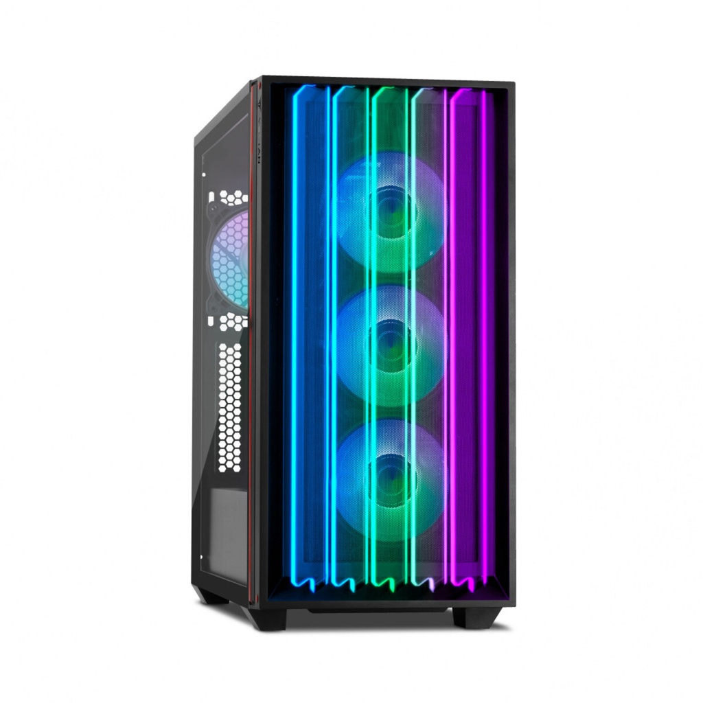 Gabinete Yeyian Mirage S Con Ventana Midi-Tower ATX/Micro-ATX/ITX USB 3.2 Sin Fuente Sin Ventiladores Instalados