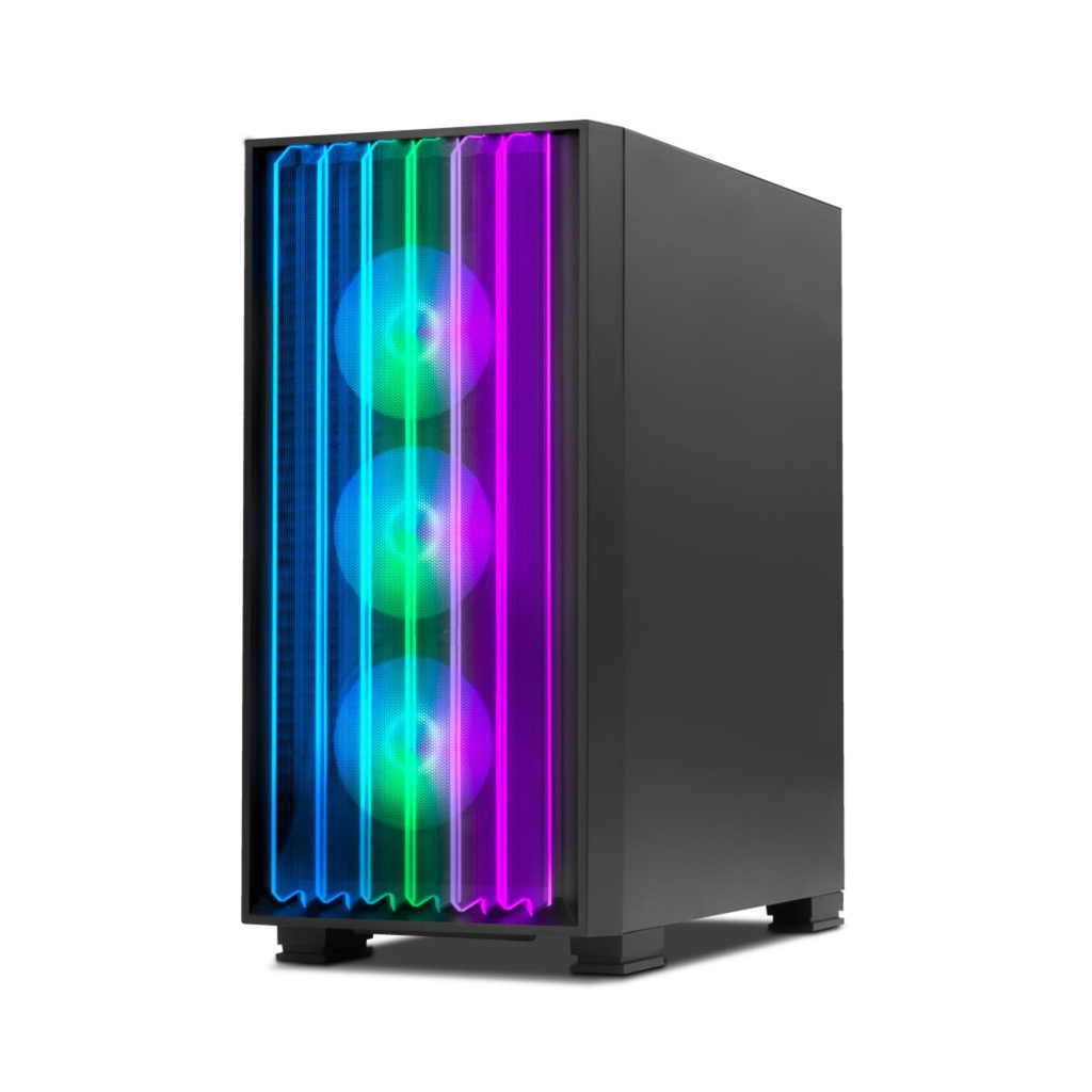 Gabinete Yeyian Mirage X Con Ventana Midi-Tower ATX Micro-ATX/ITX USB 3.2 Sin Fuente Sin Ventiladores Instalados