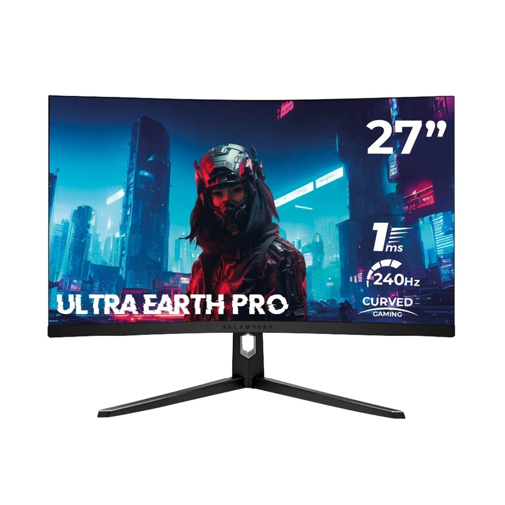 Monitor Gamer Curvo Balam Rush Ultra Earth Pro MGP27C LED 27" Full HD Freesync 240Hz HDMI