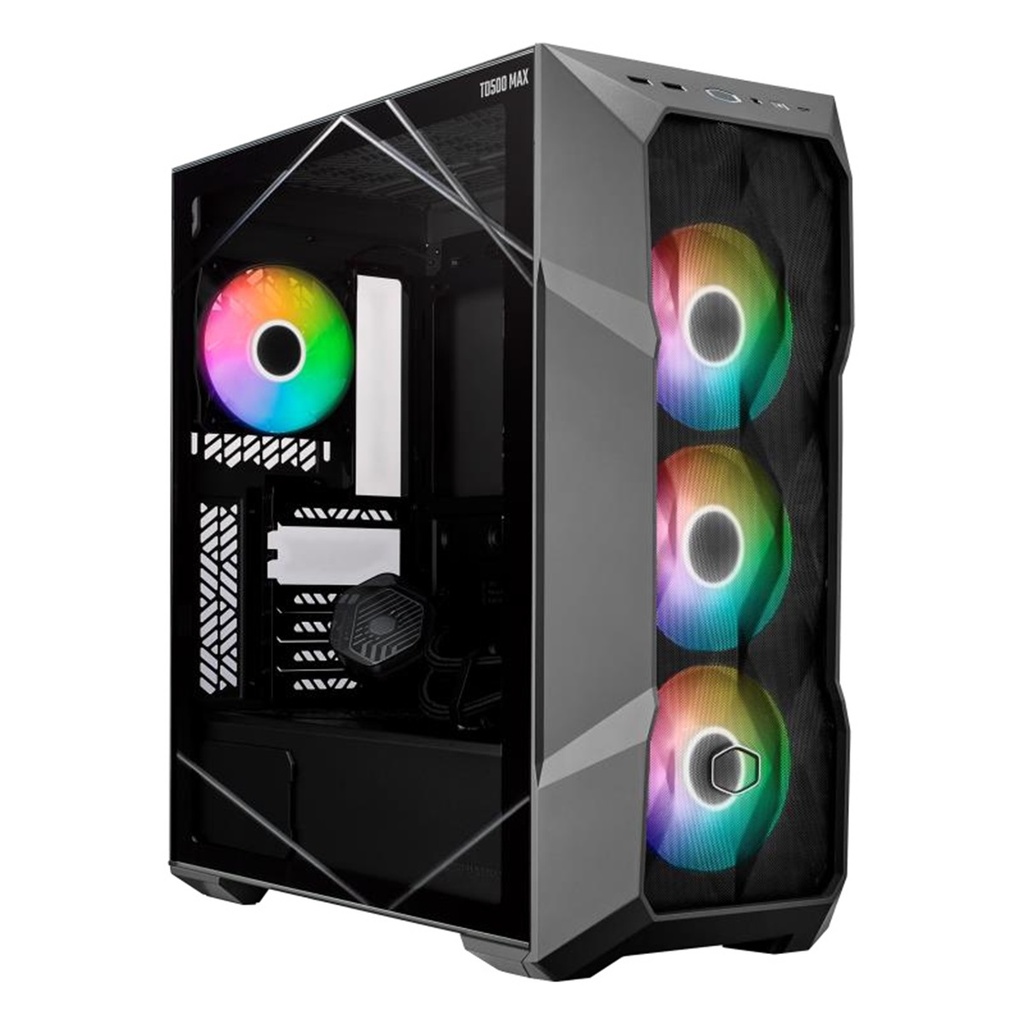 Gabinete Cooler Master TD500 MAX con Ventana Full-Tower ATX/Micro ATX/Mini-ITX USB 3.0 Con Fuente 850W