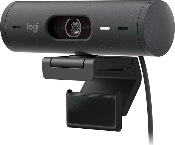 Cámara web Logitech BRIO 505, USB-C, Full HD de 1080p, Corrección de luz, Encuadre automático