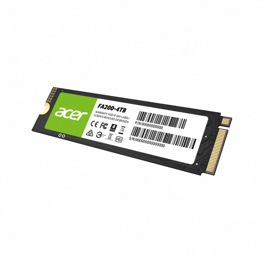 Unidad SSD Acer FA200 NVMe 4TB PCI Express 4.0 M.2