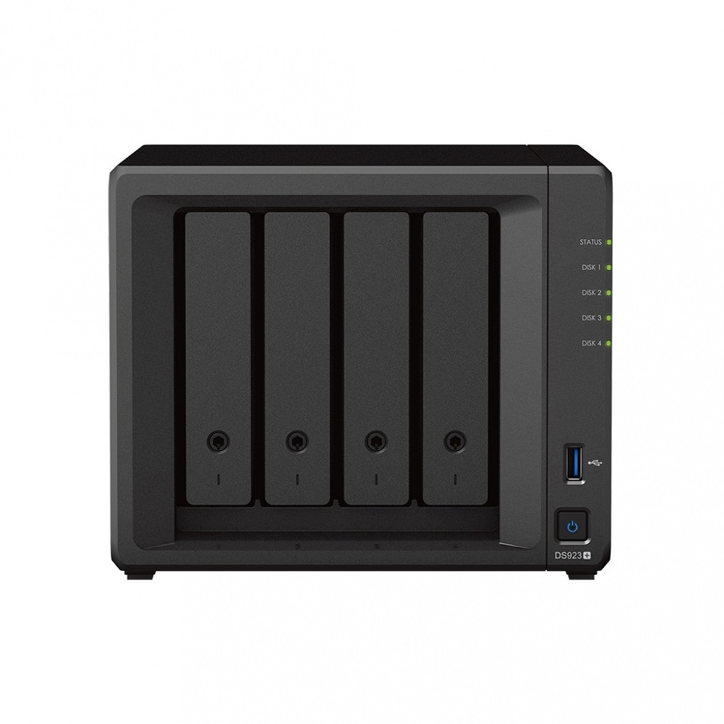 Servidor NAS DiskStation Synology DS923+ 4 Bahías AMD Ryzen R1600 2.60GHz 4GB DDR4 2x USB 3.2