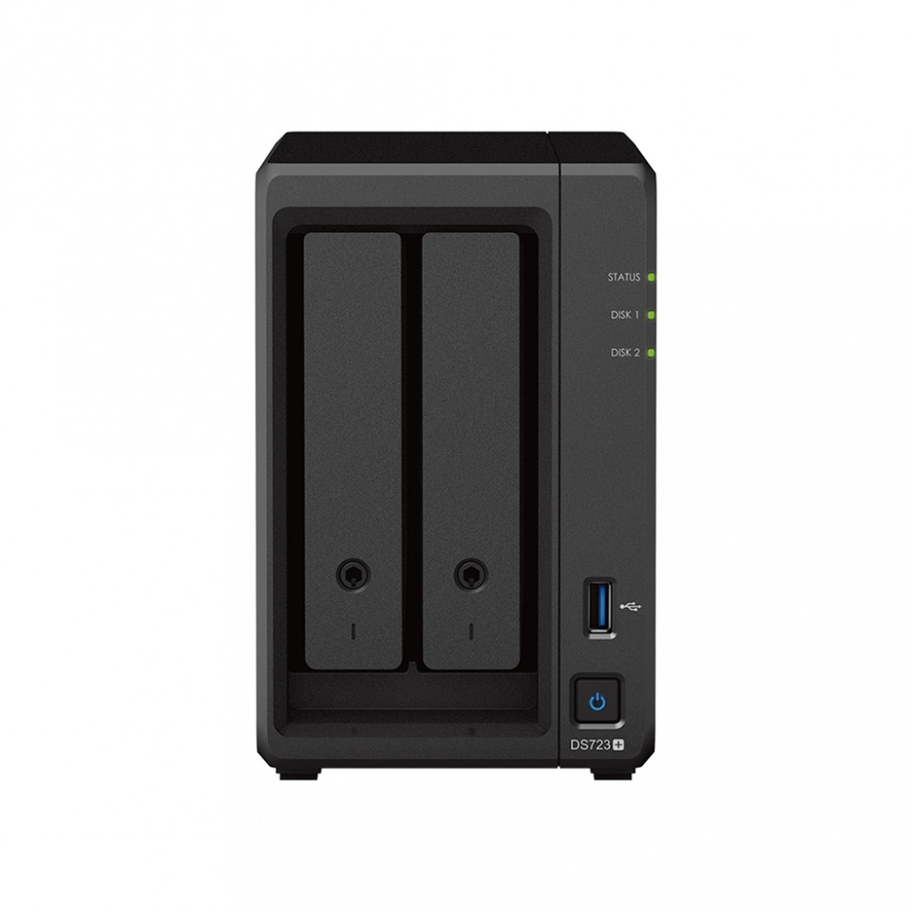 Servidor NAS DiskStation Synology DS723+ 2 Bahías AMD Ryzen R1600 2.60GHz 2GB DDR4 1x USB 3.2