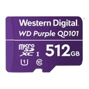 Memoria Micro SD Western Digital Purple Para Videovigilancia SDXC UHS-1 512 GB Clase 10