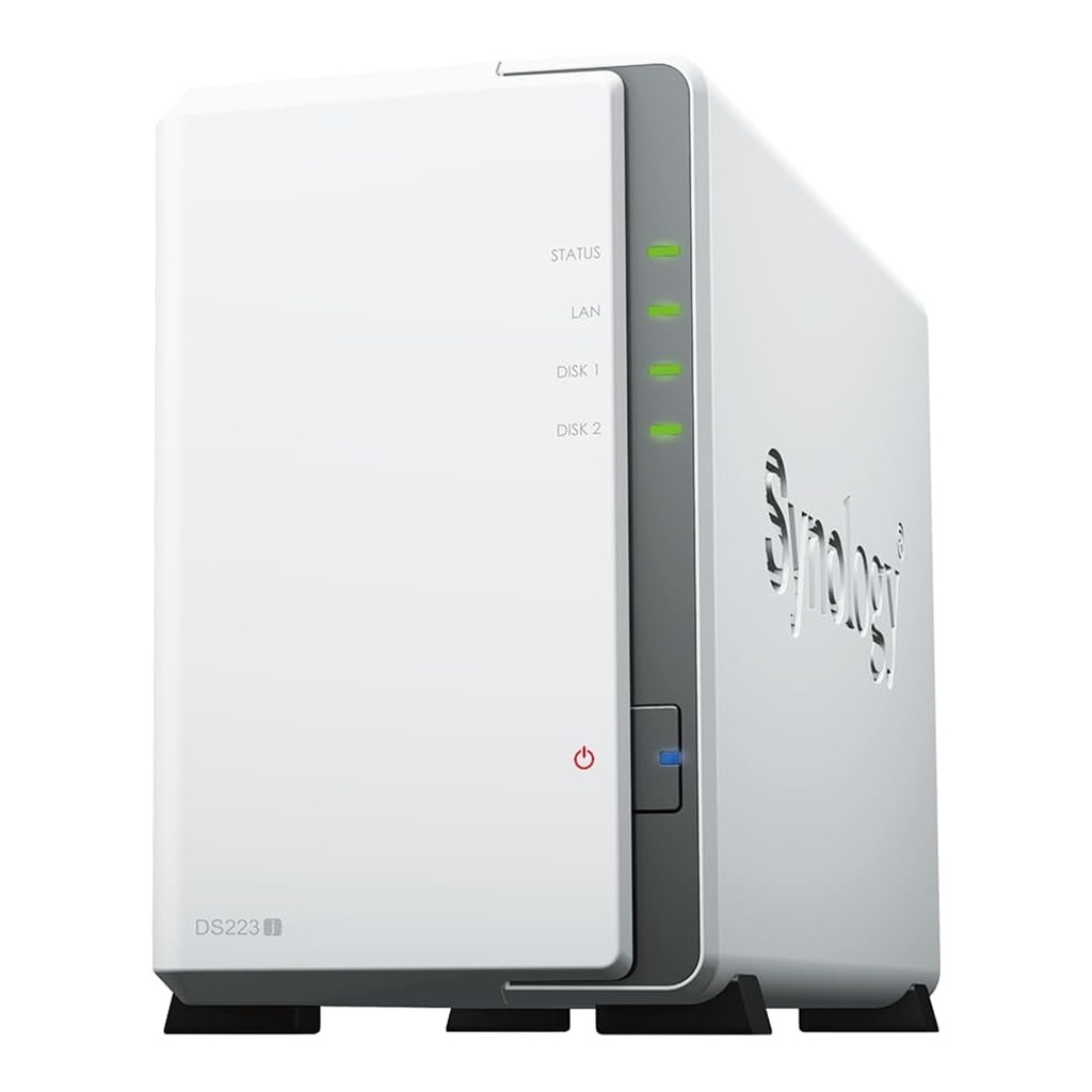 Servidor NAS de 2 Bahías Synology DS223J Realtek RTD1619B 1.70GHz SATA III