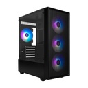 Gabinete Game Factor CSG503 MATX con Ventana LED RGB Mini Torre Micro ATX Mini ATX USB 2.0 y 3.0 sin Fuente 4 Ventiladores Instalados