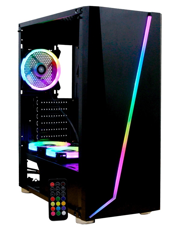 Gabinete Yeyian Armageddon 2200 MOD Con Ventana RGB Full-Tower ATX USB 3.0 Sin Fuente