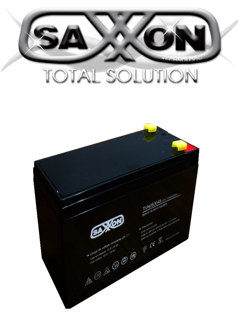 Batería De Respaldo SAXXON De 12V Compatible DSC CCTV