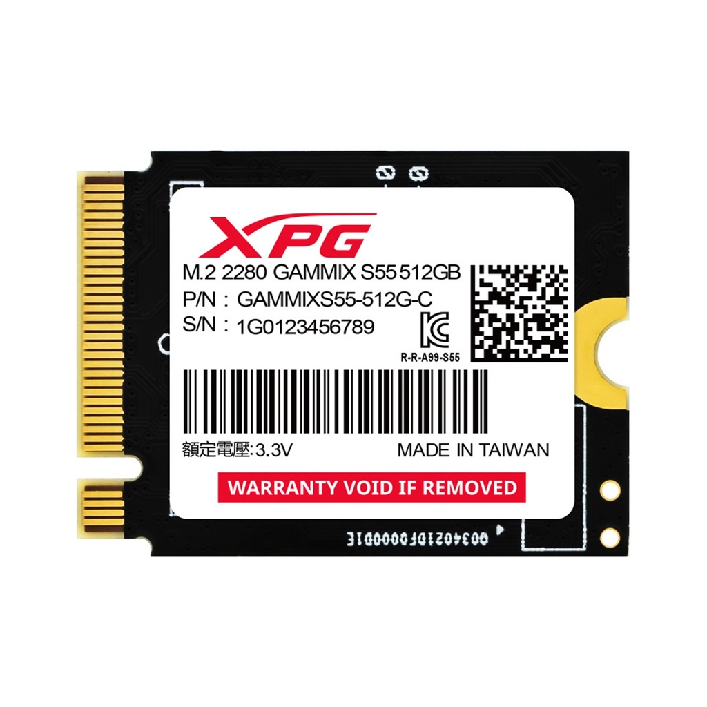 Unidad De Estado Sólido SSD XPG GAMMIX S55 NVMe 512GB PCI Express 4.0 M.2