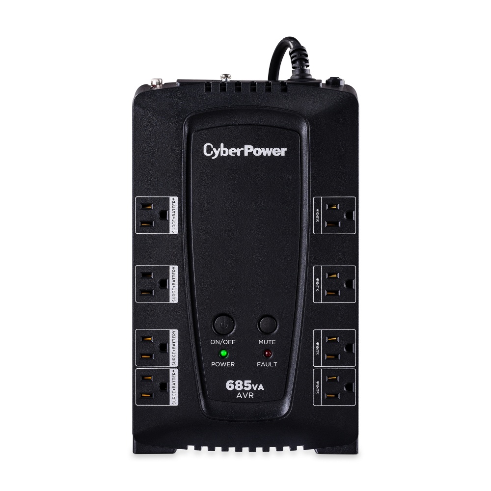 Batería De Respaldo CyberPower CP685AVRG 685VA (390 Watts) Con 8 Contactos NEMA 5-15R