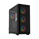 Gabinete Balam Rush Carbono Twin Mate 9000 con Ventana RGB Full-Tower ATX/E-ATXMicro-ATX/Mini-ITX USB 3.0/2.0 sin Fuente 4 Ventiladores RGB Instalados