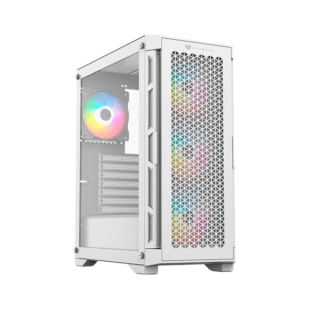 Gabinete Balam Rush Carbono Twin Mate 5000 con Ventana RGB Midi-Tower ATX/Micro-ATX/Mini-ITX USB 3.0/2.0 sin Fuente 4 Ventiladores RGB Instalados