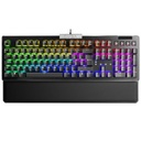 Teclado Mecánico Gamer EVGA Z15 RGB Multi Switch Clicky Speed Bronze Alámbrico Reposa Muñecas Magnético Español