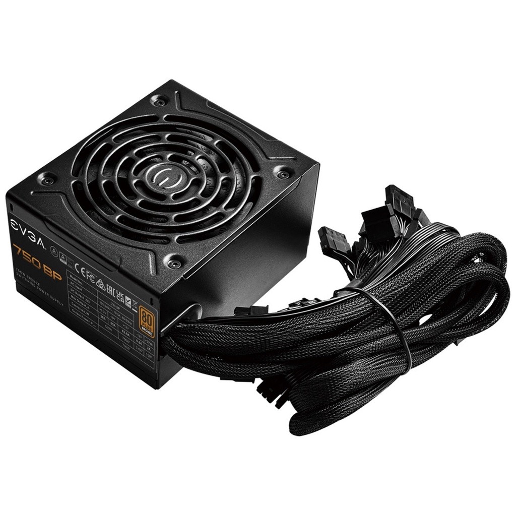 Fuente de Poder EVGA 750 BP 80 PLUS Bronze 24-pin ATX 120mm 750W