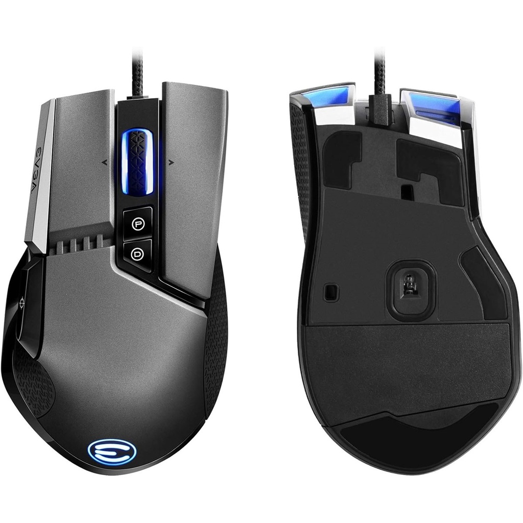 Mouse Gamer Ergonómico EVGA Óptico X17 Alámbrico USB 16000DPI