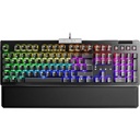 Teclado Mecanico Gamer EVGA Z15 RGB Multi Switch Kailh Speed Bronze Alambrico Reposa Muñecas Magnetico Español