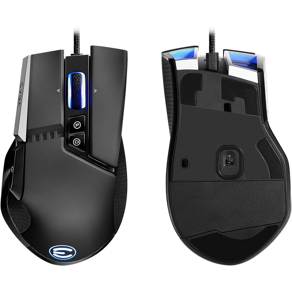 Mouse Gamer Ergonómico EVGA Óptico X17 Alámbrico USB 16000DPI